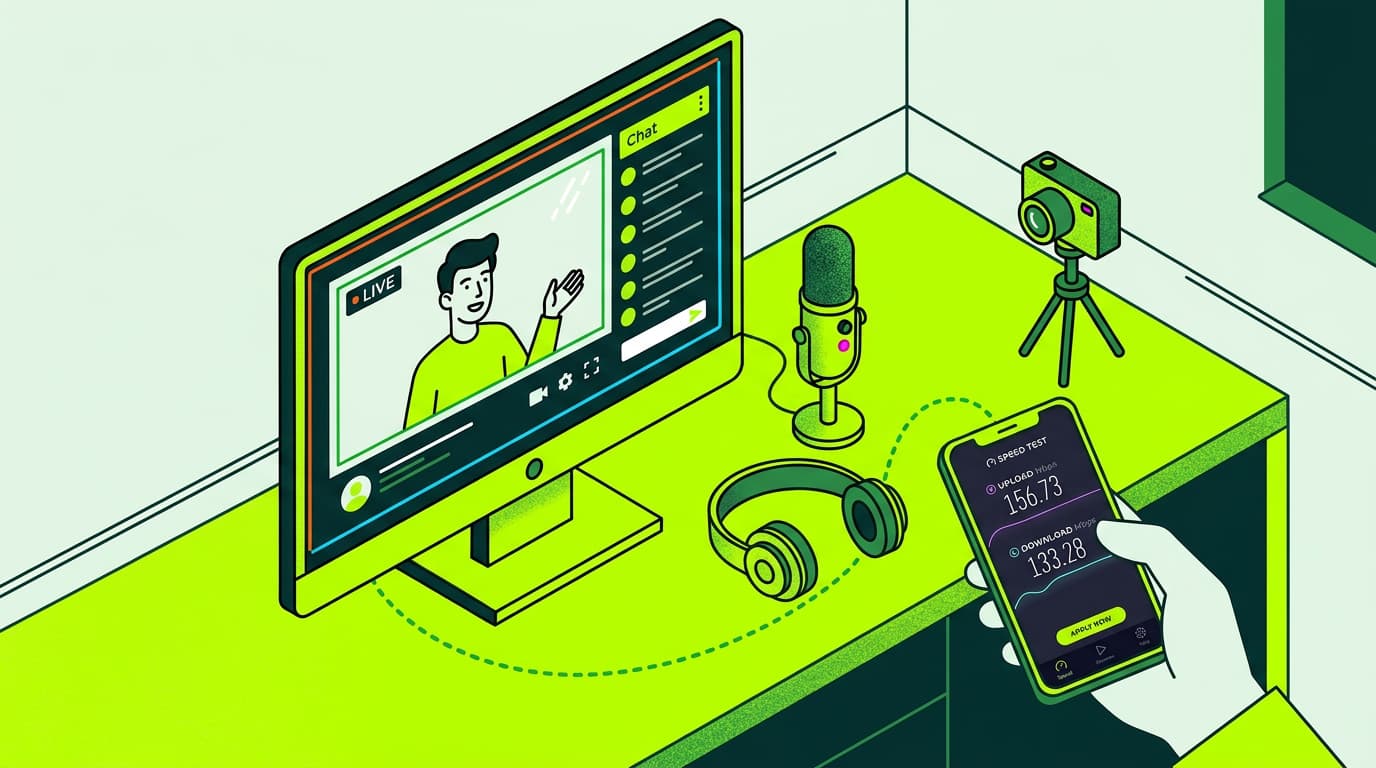 ¿Qué velocidad de internet es buena para hacer streaming?