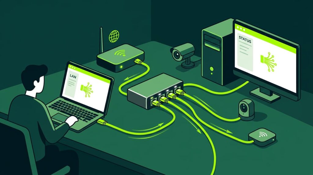 What is a network switch and what is it used for?