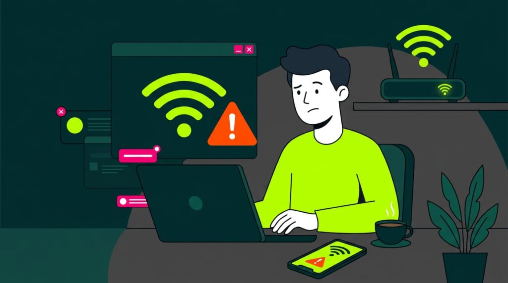 Connected to WiFi but no internet access