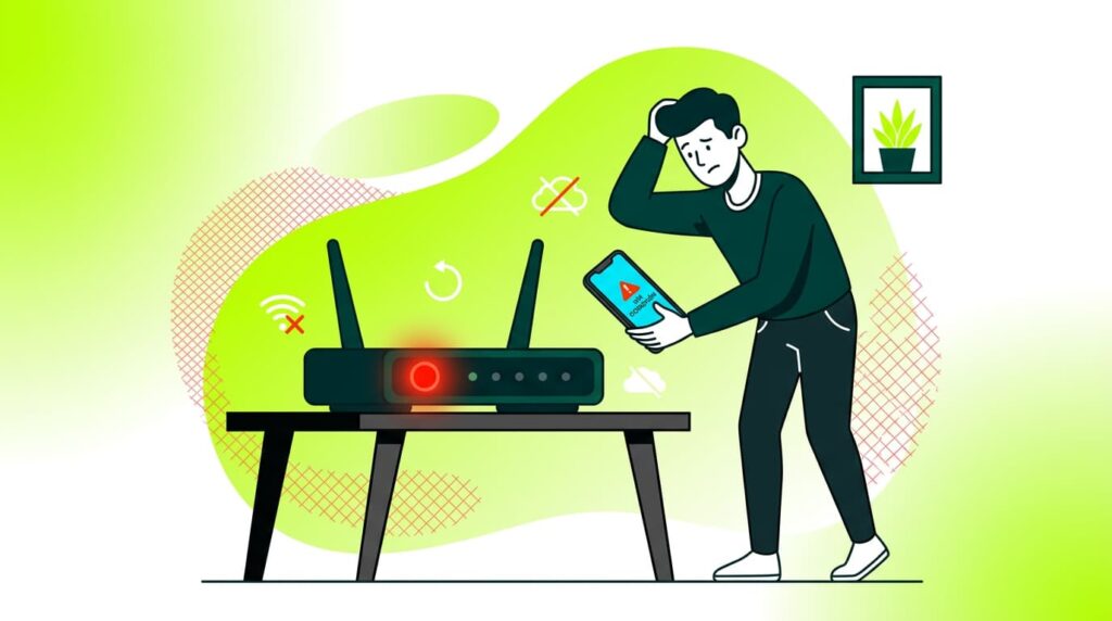 Red LED light on the router: what it means and how to fix it