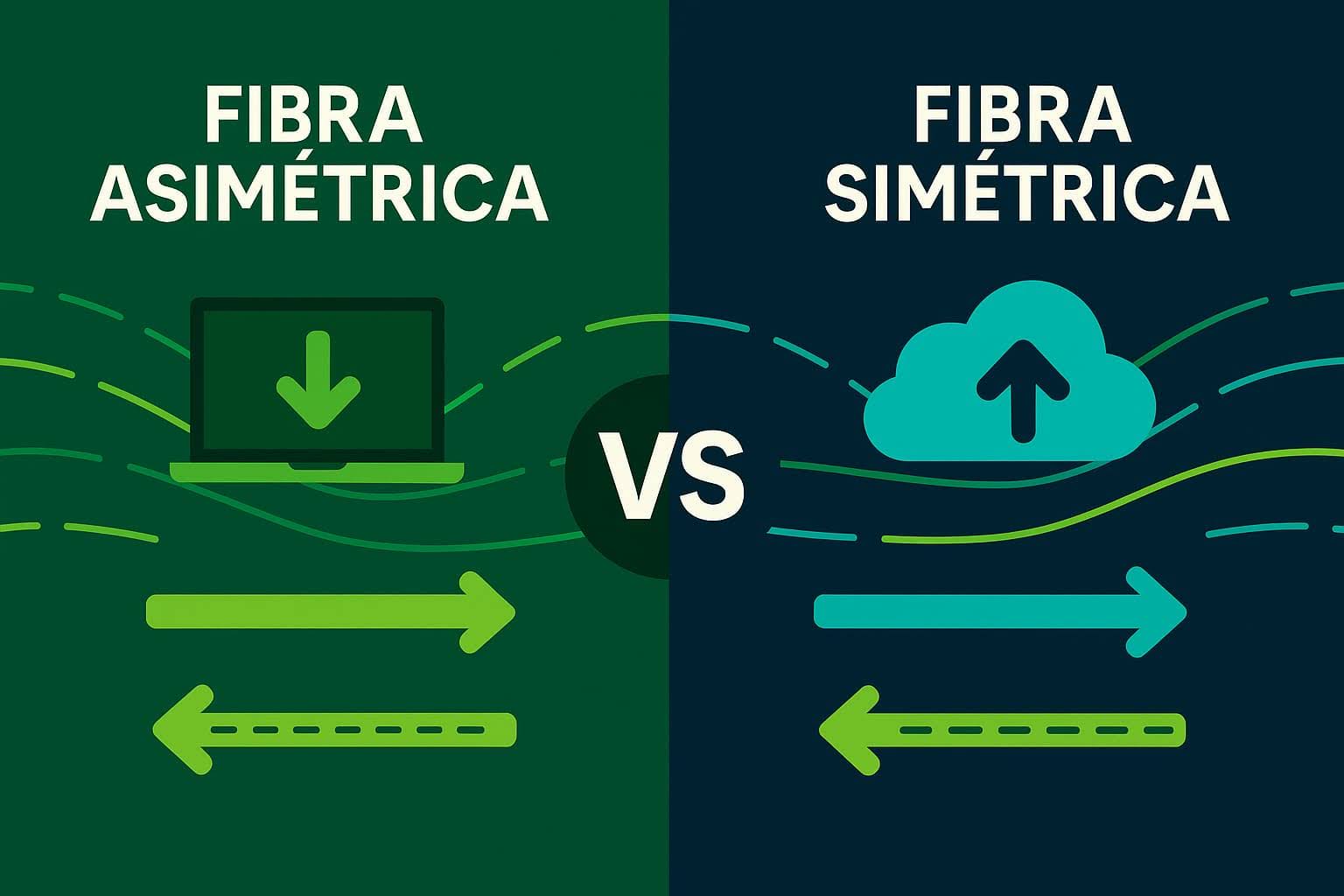 ¿Qué es la fibra asimétrica? Diferencias con la simétrica